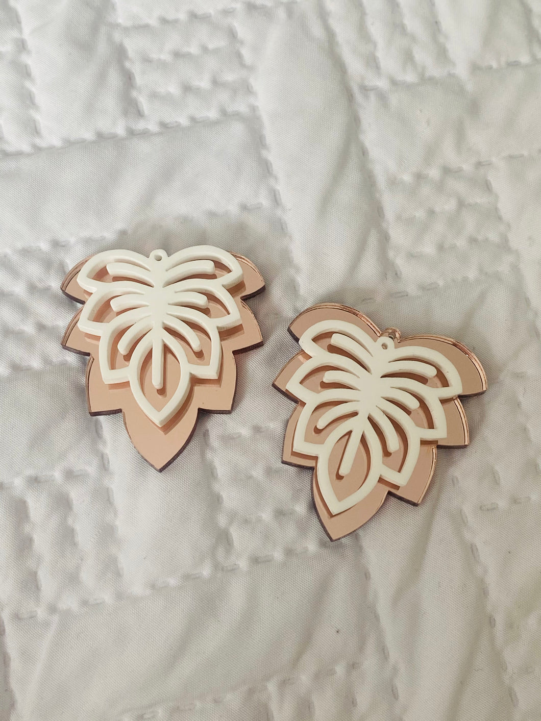 Monstera double gold white