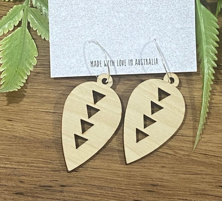 Tri drop wooden blank