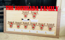 Load image into Gallery viewer, Reindeer Christmas name plaque
