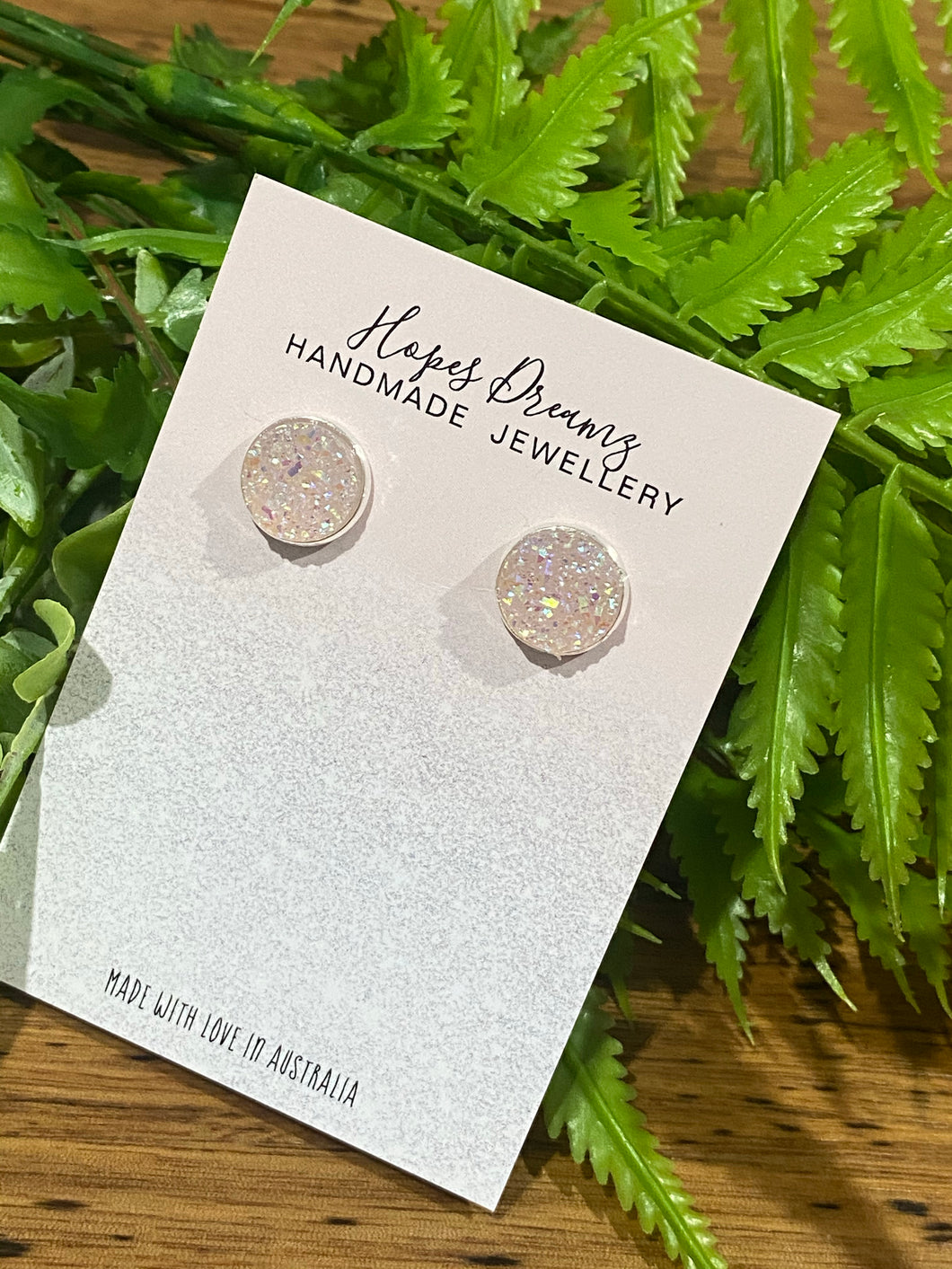 White cleat ice resin studs