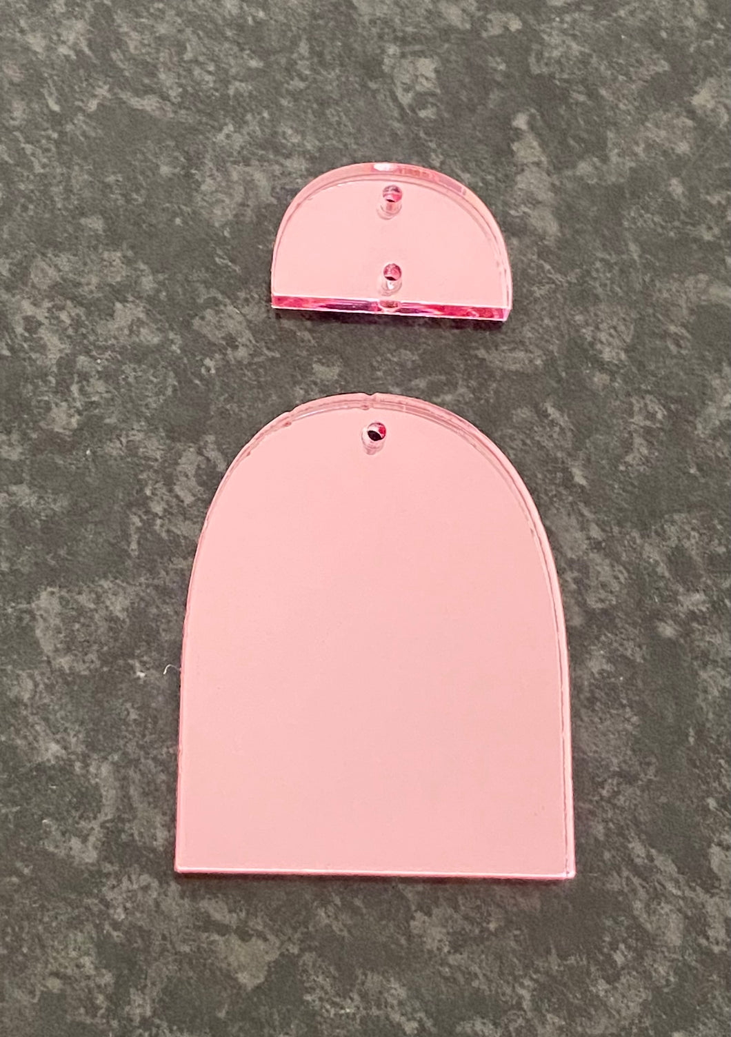 Pink mirror solid arch