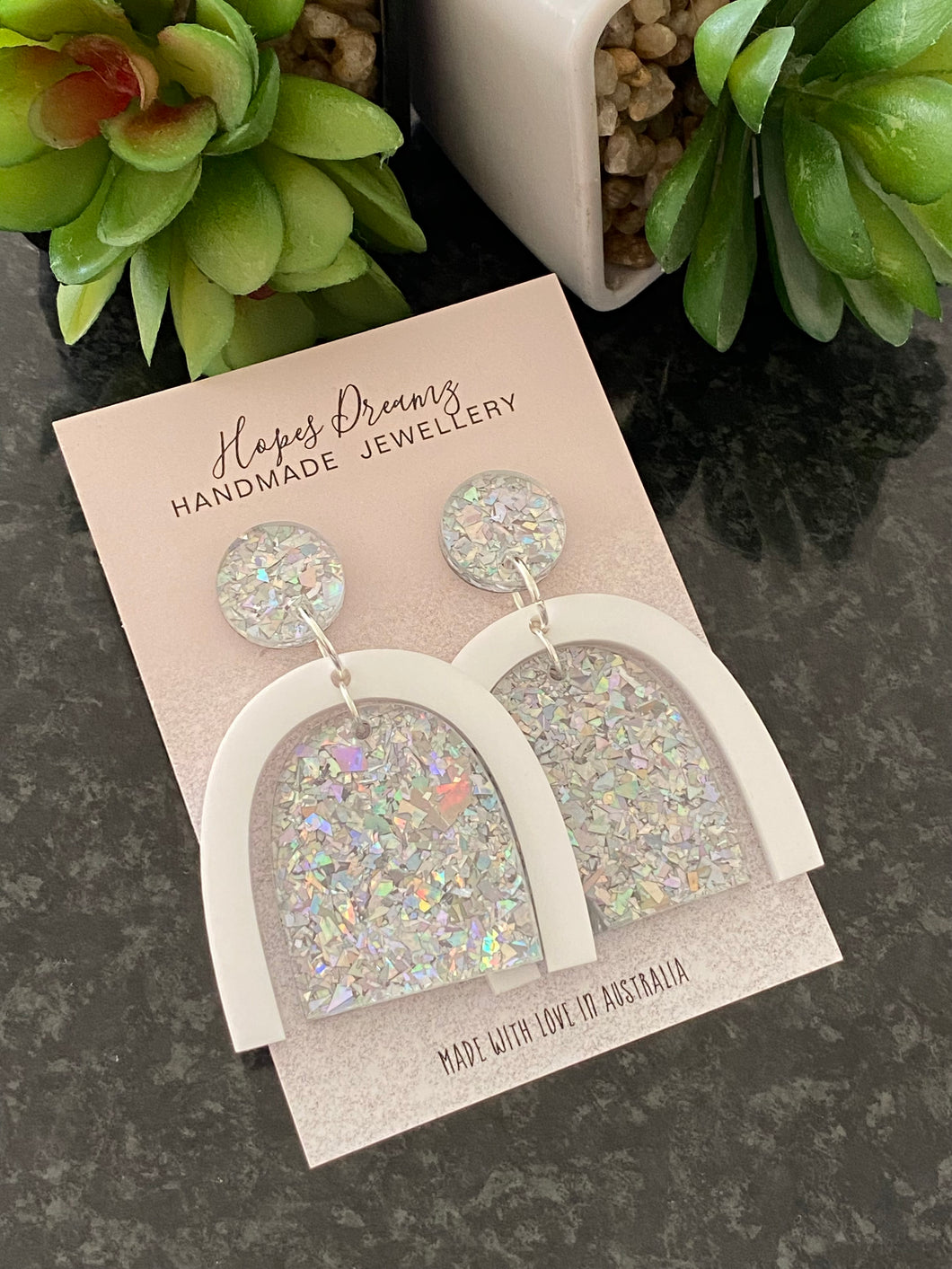 Silver dazzling arch