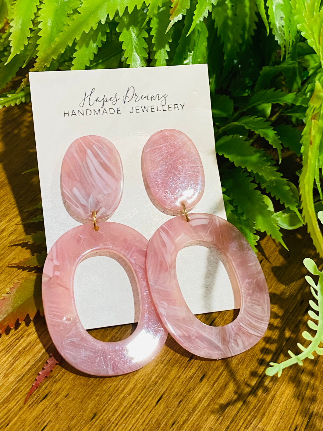 Pink marble swirl