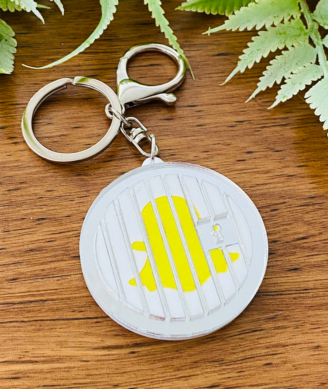 Snap jail keyring