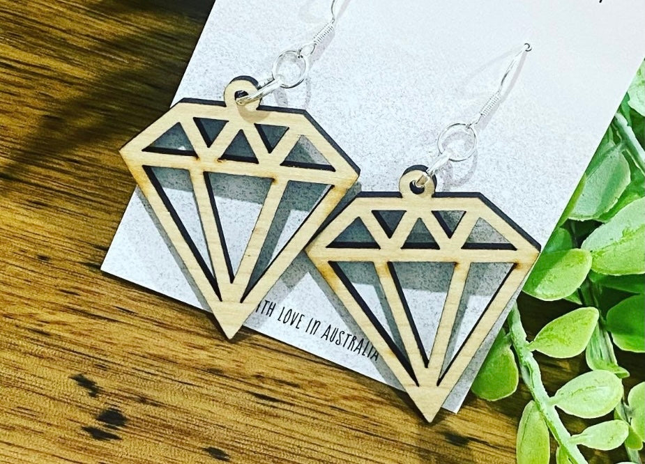 Wooden diamond blank