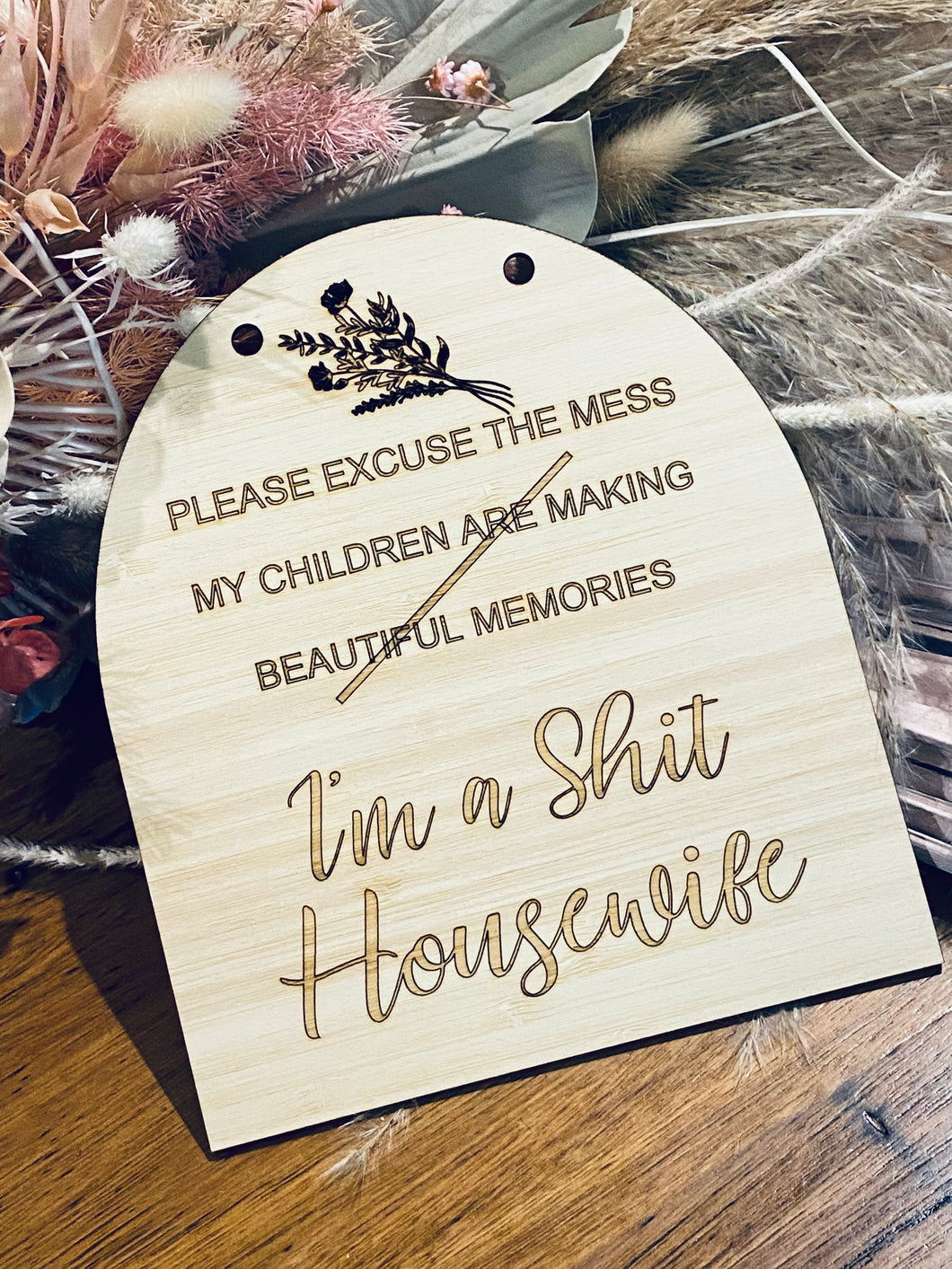 Housewife plaque