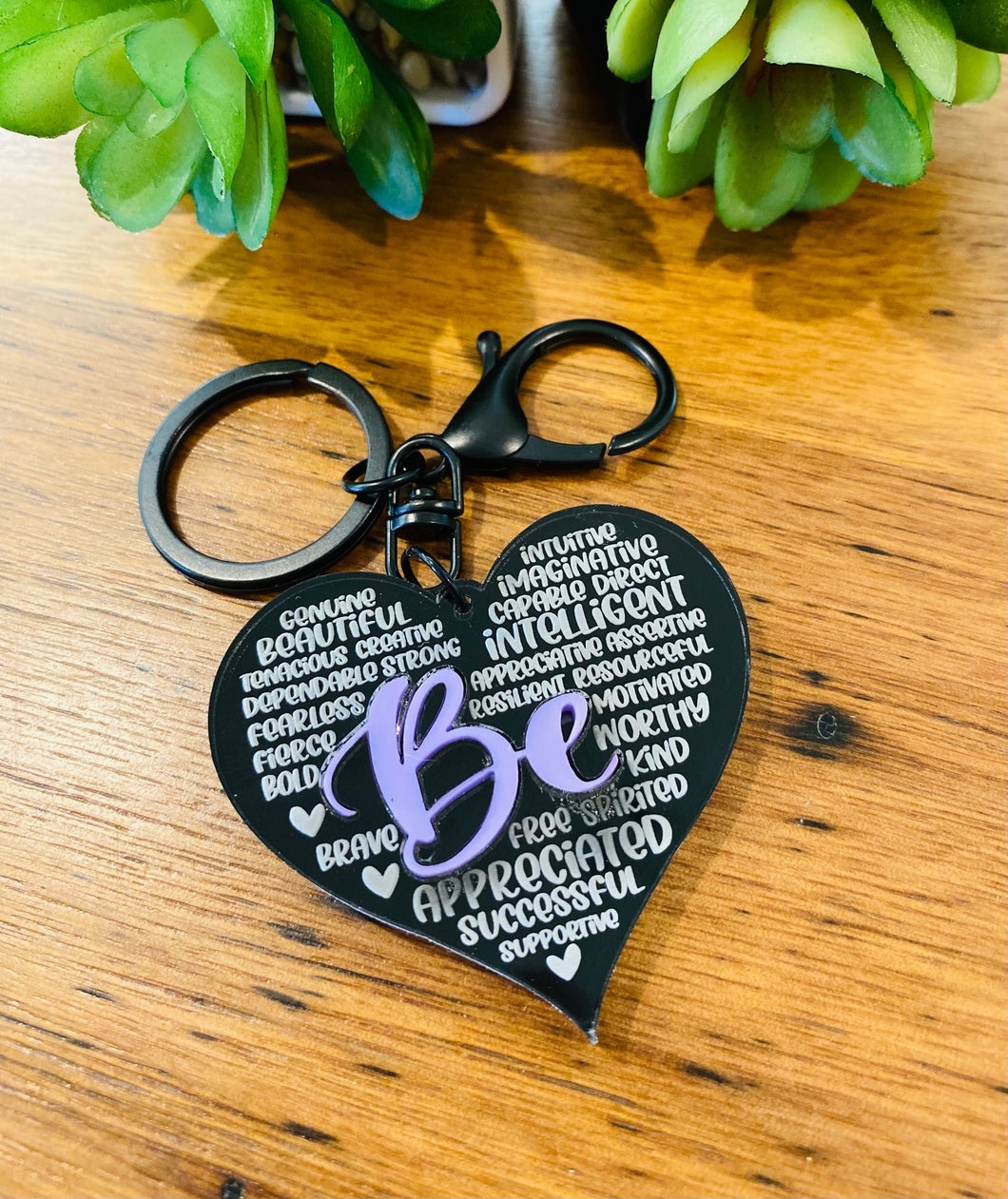 Be heart keyring