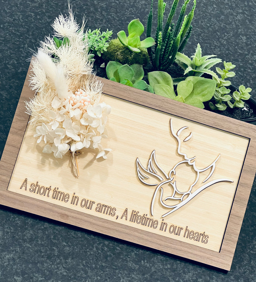 Angel baby memory plaque