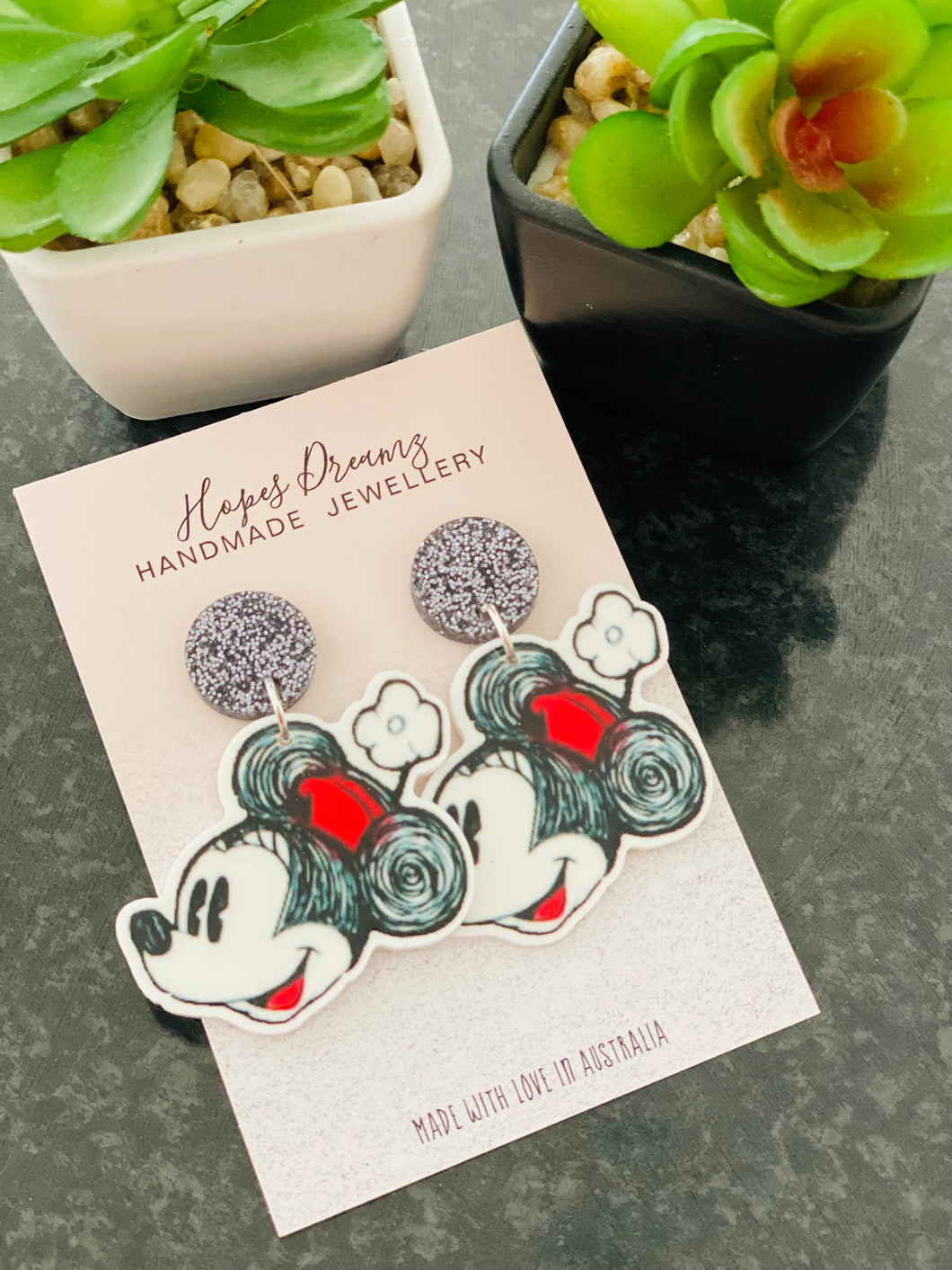 Mickey face dangle