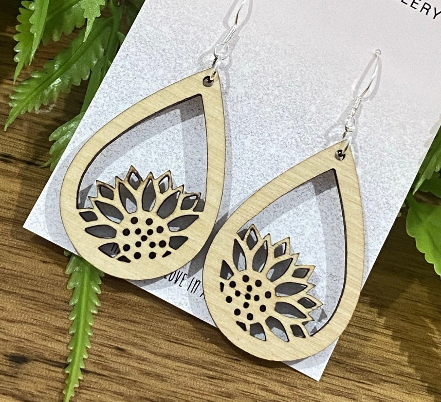 Wooden sunflower blanks