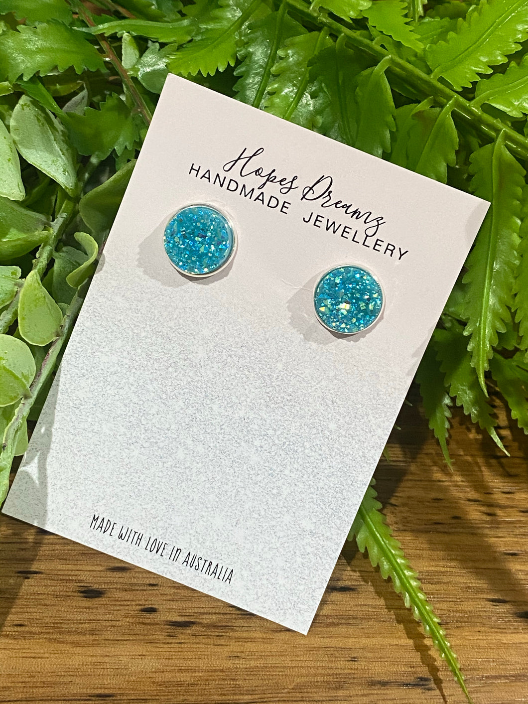 Aqua dream ice resin studs