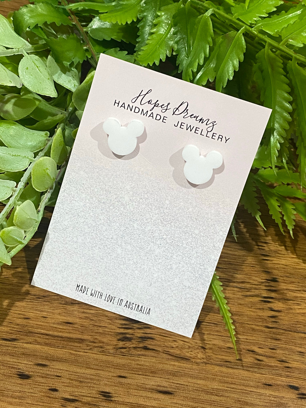 Mickey stud earings